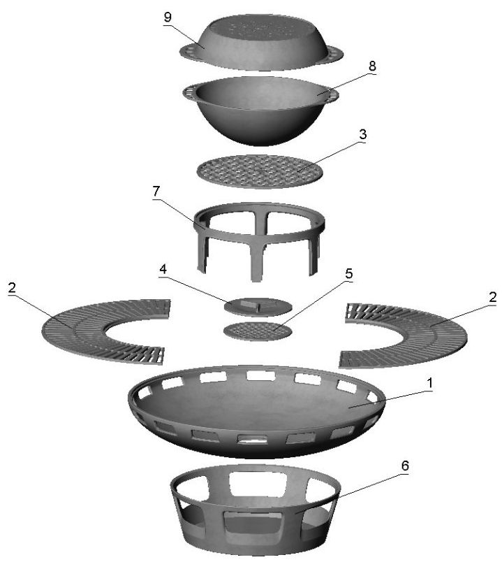 Гриль очаг DLMZ 800