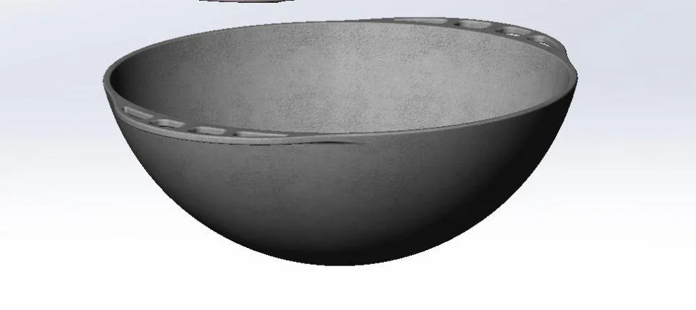 Казан диаметр 427 высота 166 вес 12 кг