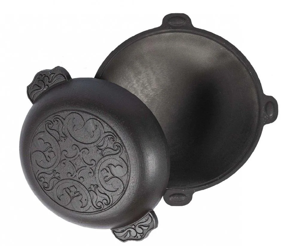 Казан с крышкой-сковородой