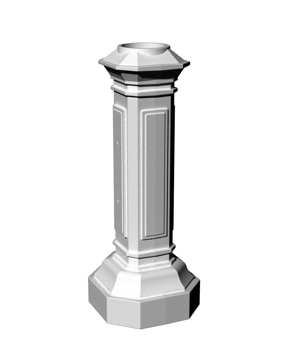 Цоколь чугунный "АРБАТ" для опор d76-108 мм