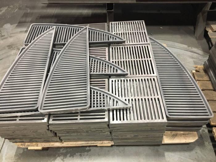 Чугунные решетки - пример работы