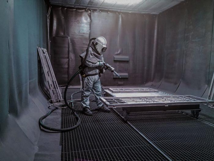 Пескоструйная обработка в DLMZ