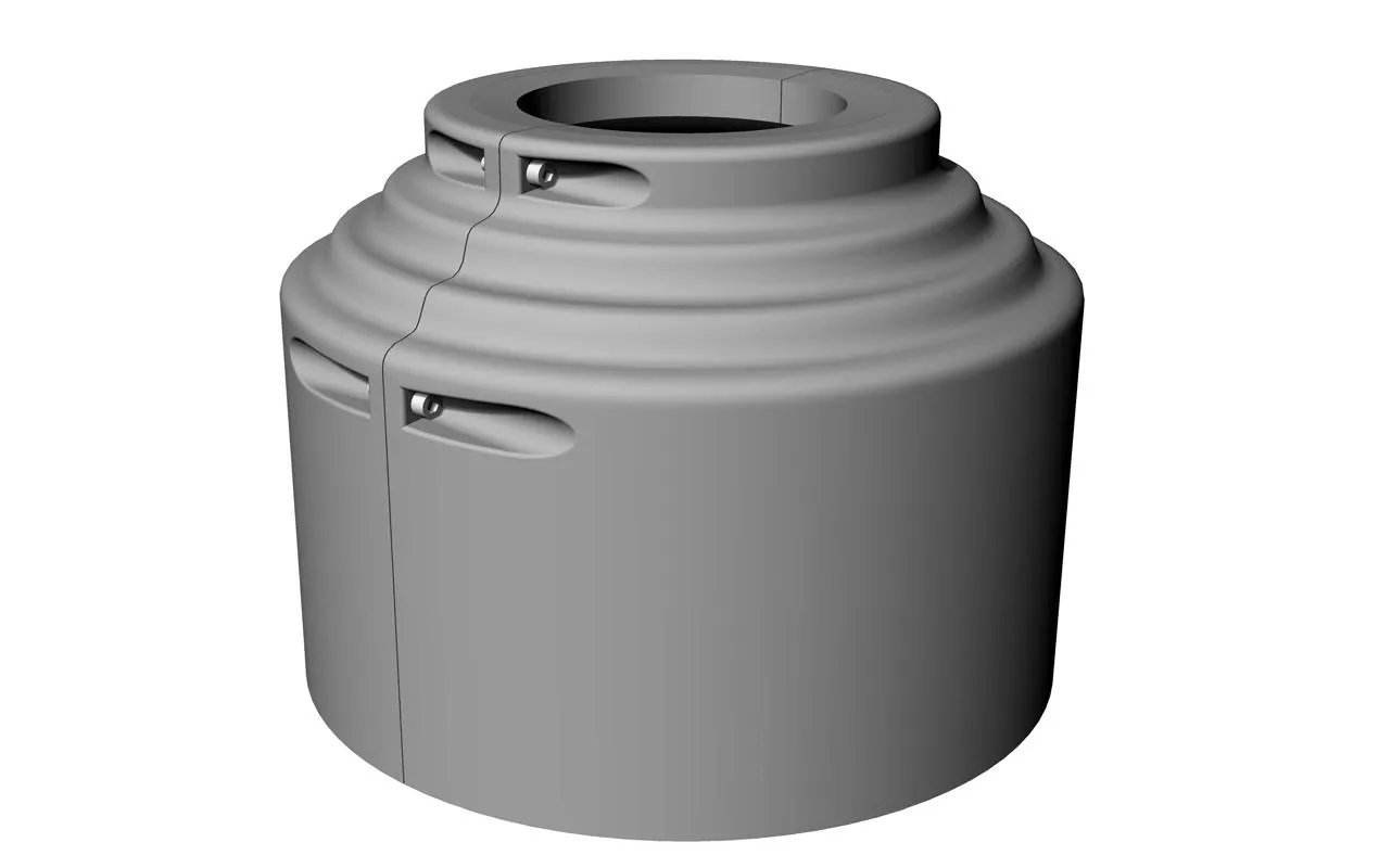 Цоколь чугунный Ц-3И высота 400 мм, для опоры d 219 мм/ 273 мм (СФГ 700-9.0-02-ц)