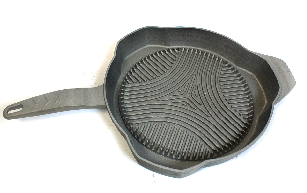 Чугунная сковорода-гриль #2 для мангала   | DLMZ .