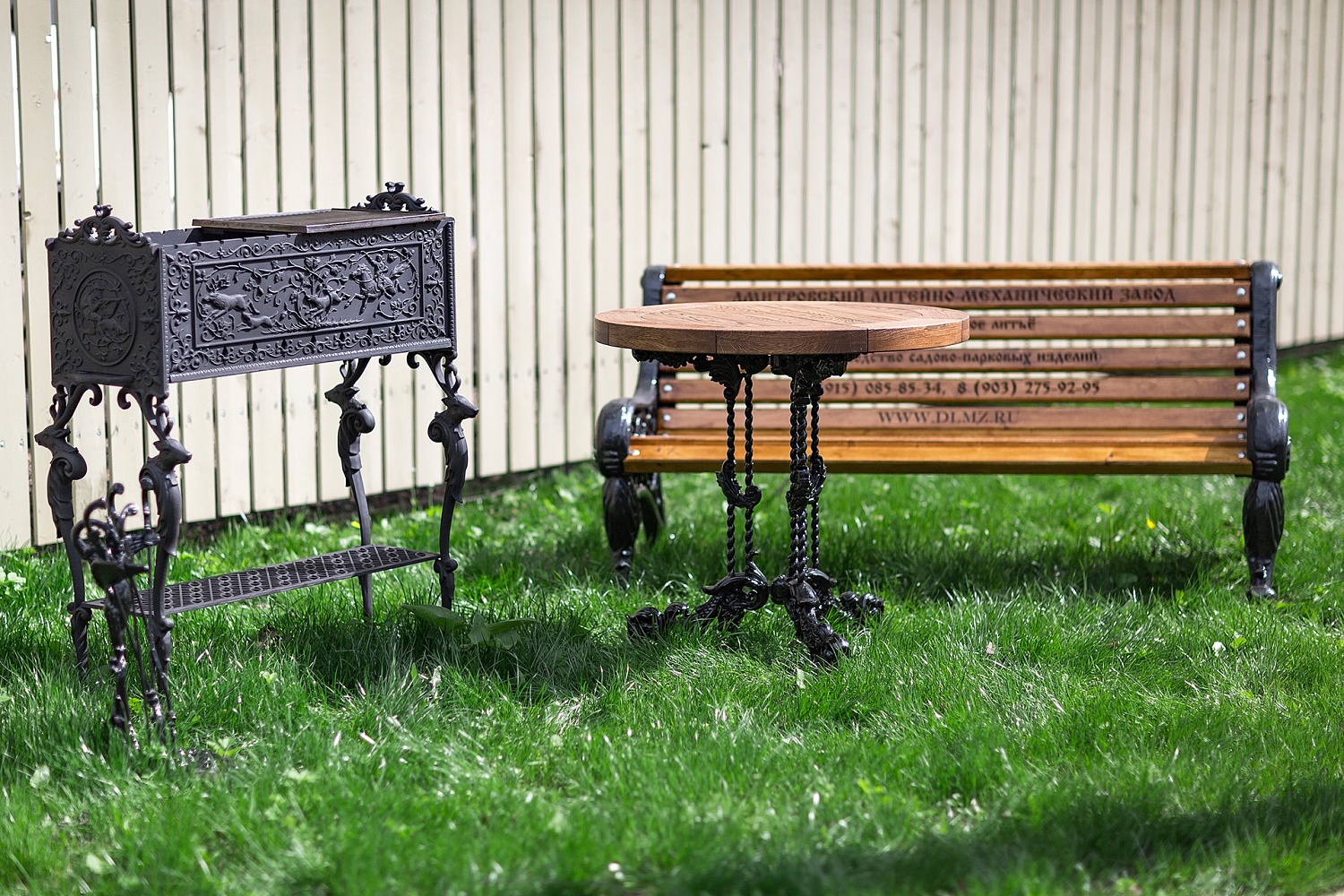 Мебель садово-парковая и мангал