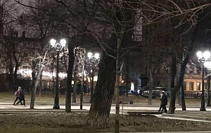 Чугунная опора бульварного кольца